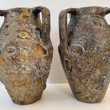 Pair of vintage Ceraverre vases 1960