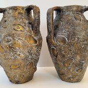 Pair of vintage Ceraverre vases 1960