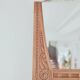 Renovated antique Art Deco mirror – Carved wood & authentic charm
