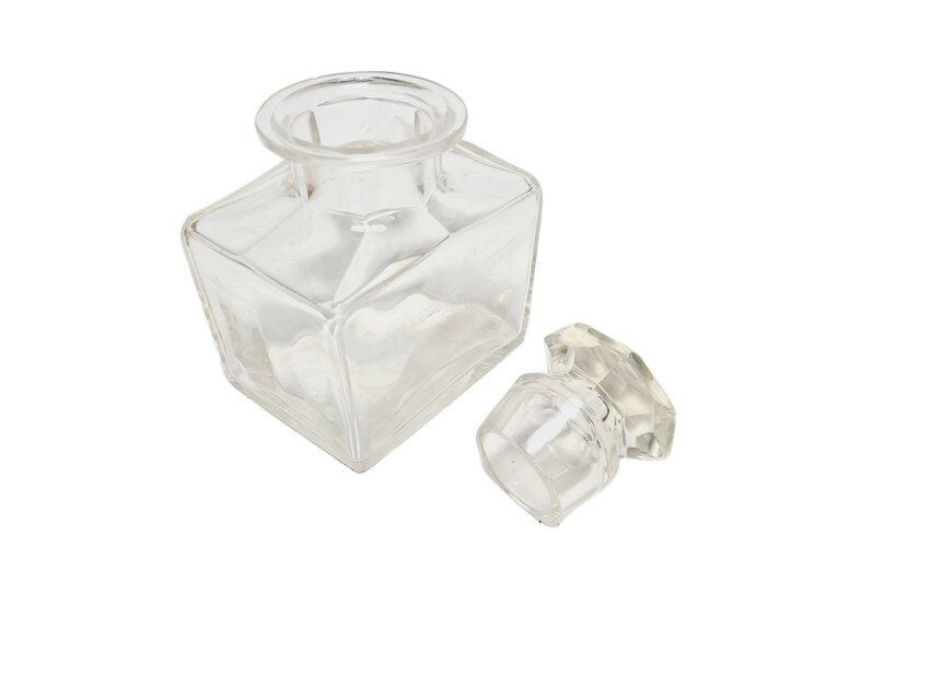 Biedermeier crystal tea box, Germany, 1890s