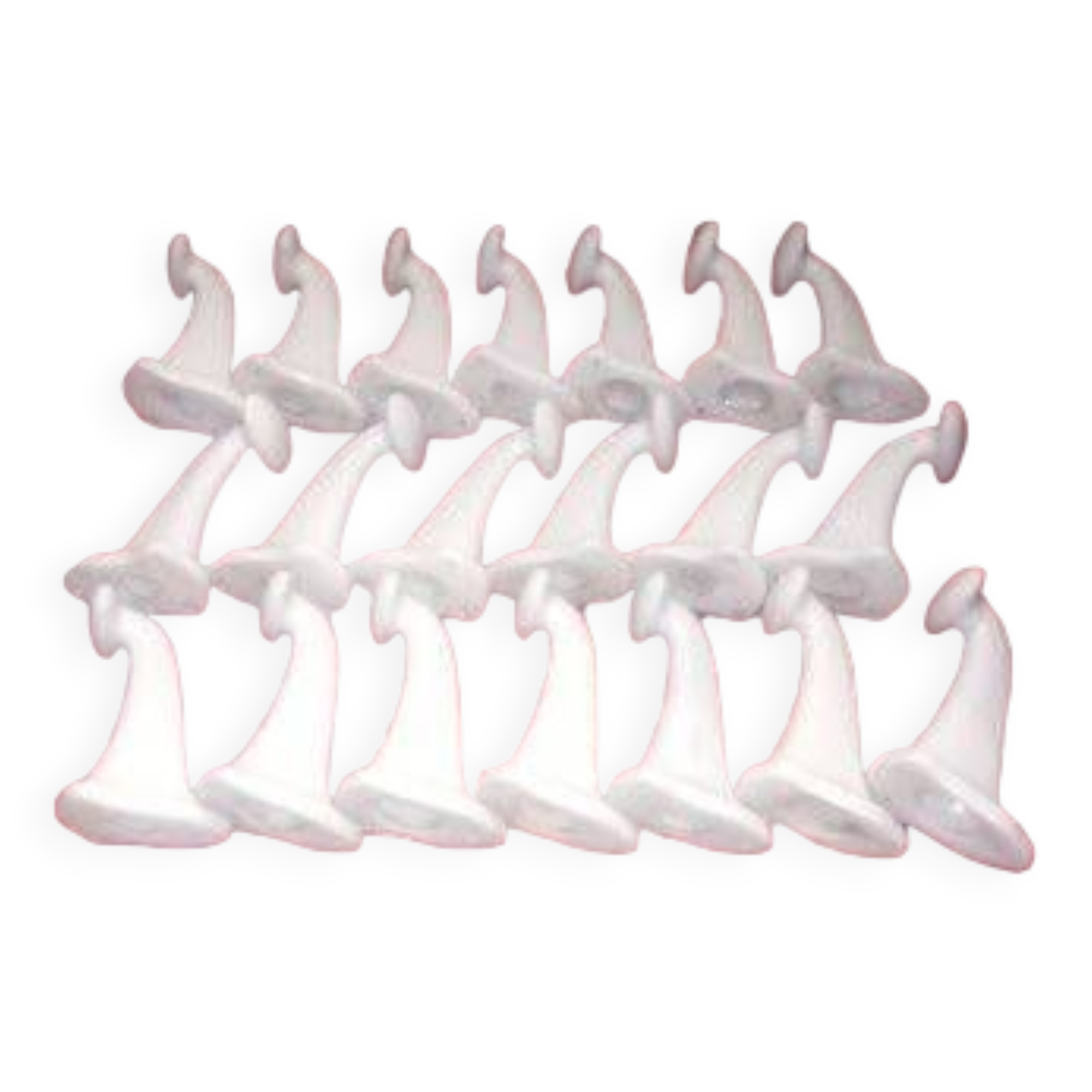 set of porcelain hooks