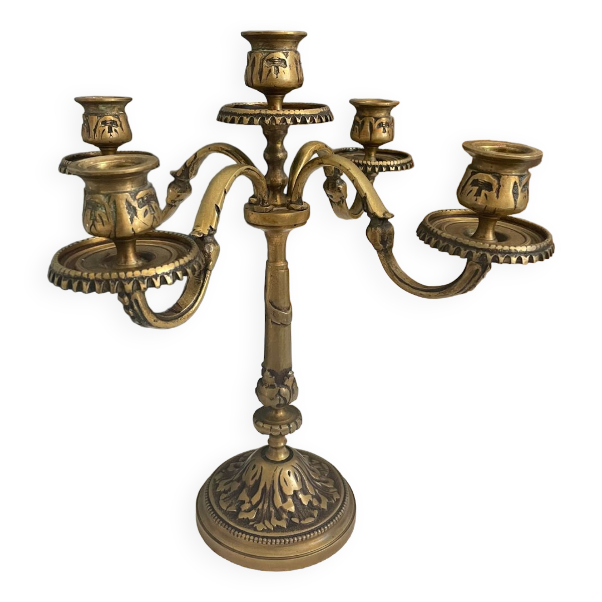 Bronze candlesticks 4 branches