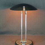 Aluminor, Desk lamp, black and chrome, Modern Space Age, 1970s