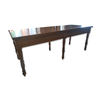 Old farmhouse table in meurisier