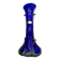 Cobalt blue blown glass vase – Silice Création Biot – 39 cm
