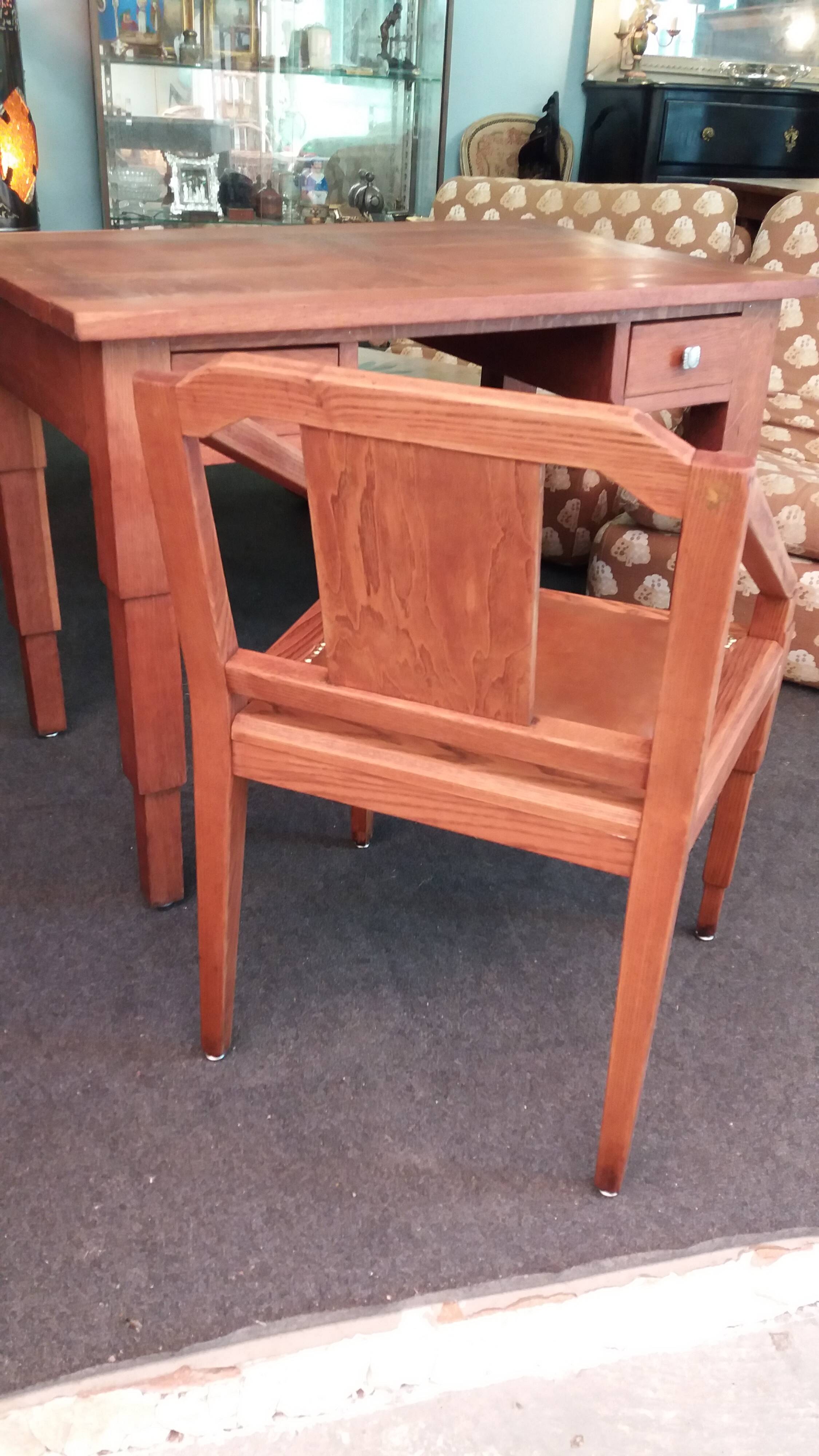 Art Deco desk and armchair