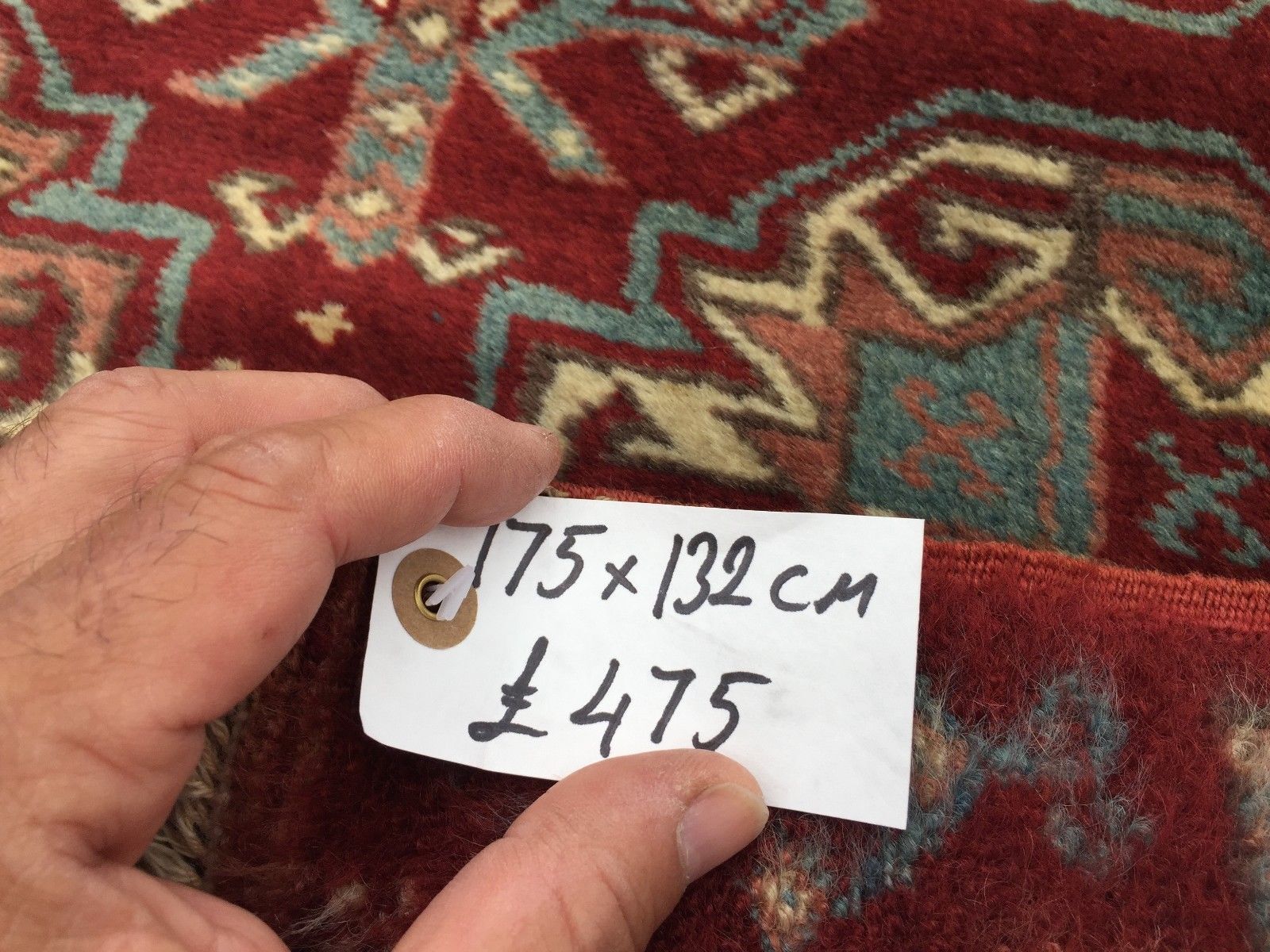 Turkish double sided Rug vegetable dye 175x132cm