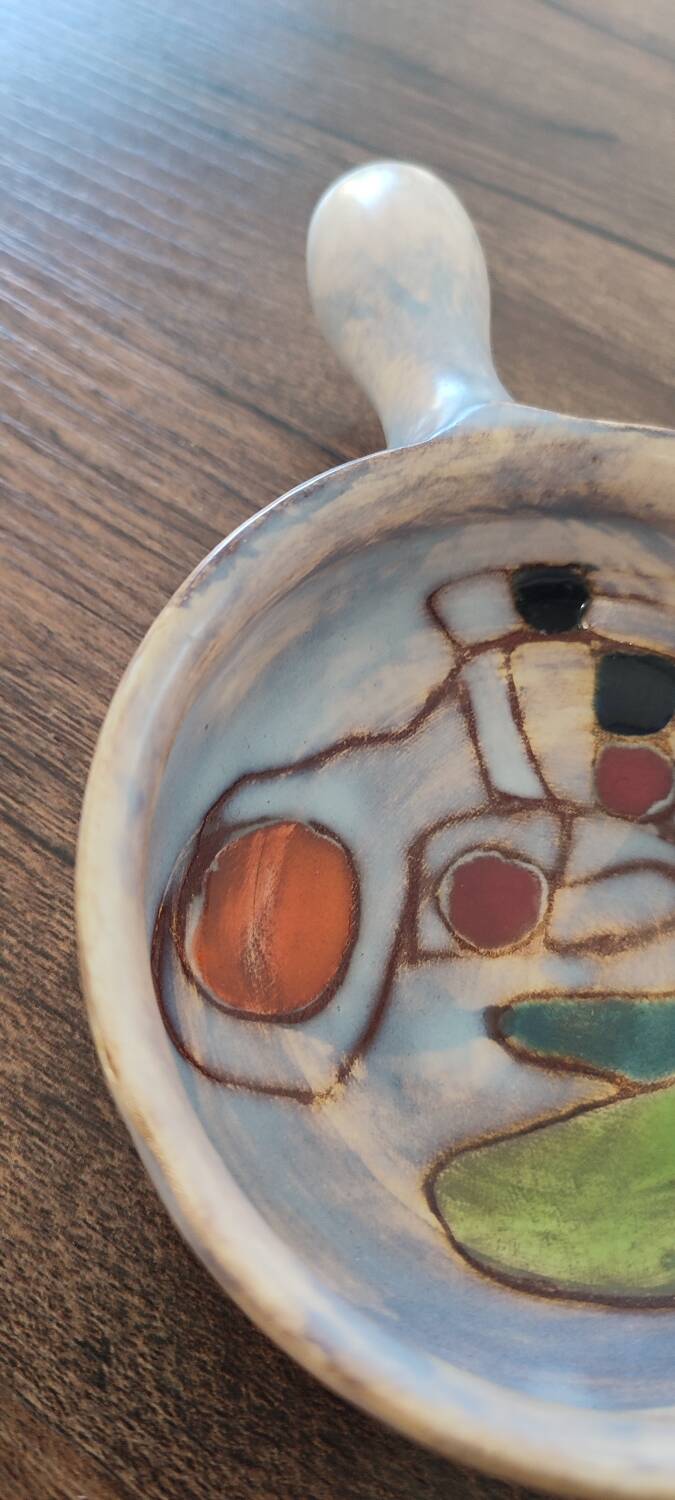 Ceramic signed by Marie-Christine Treinen Vallauris 20th Congress Nice