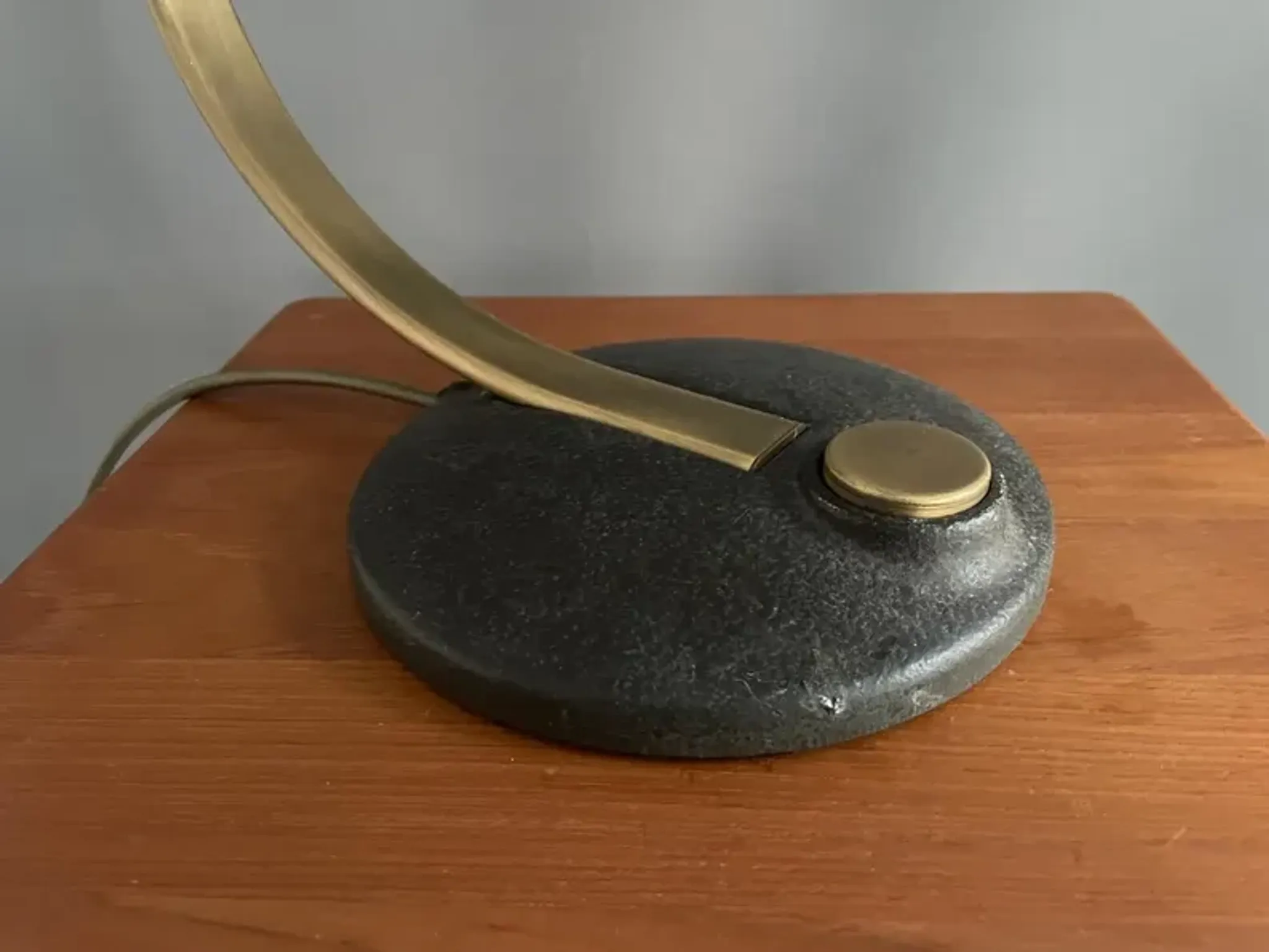 Brass table lamp, model Hillebrand 7613, 1960s
