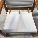 Vintage armchair by Karin Mobring from the 70s, new fabric and straps