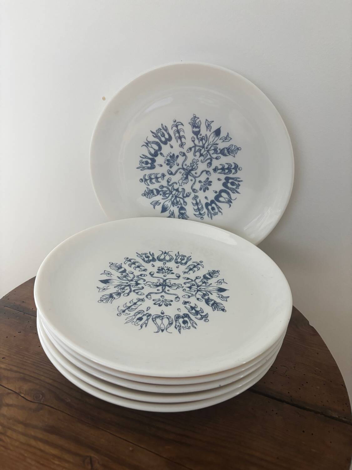 Vintage set of 6 vintage Malabar dessert plates