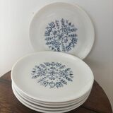 Vintage set of 6 vintage Malabar dessert plates