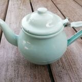 Enamelled sheet metal teapot