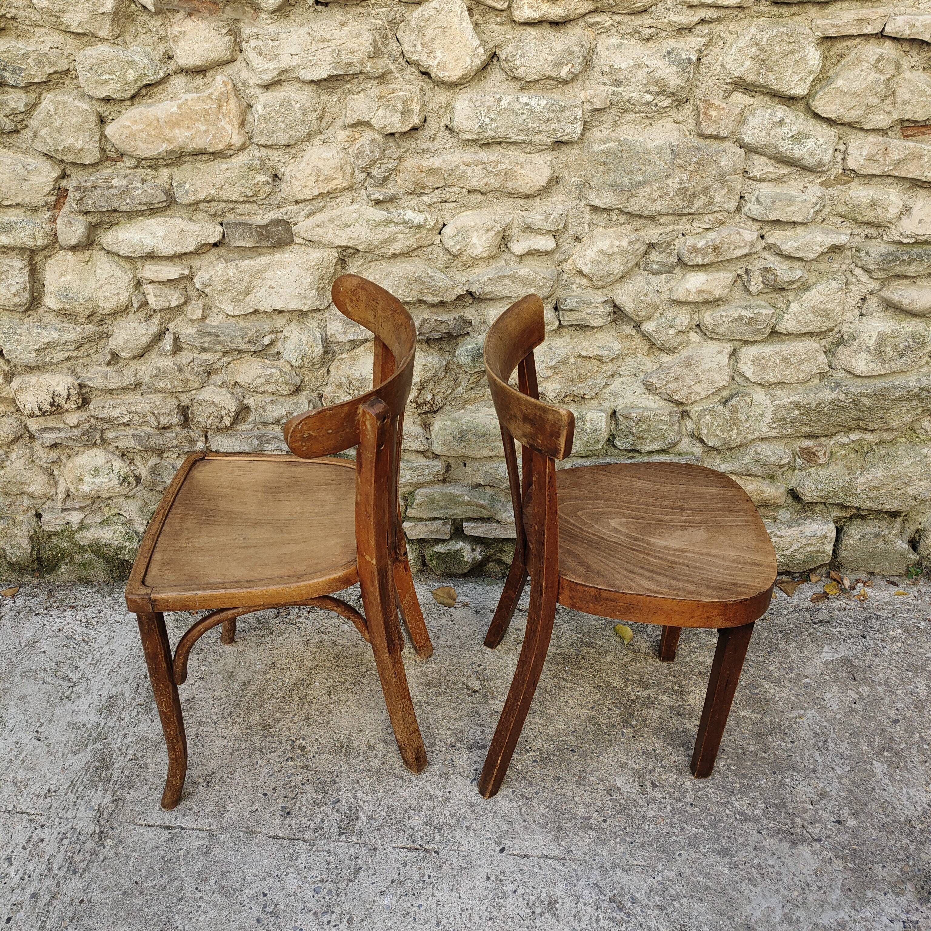 Pair of Luterma/Fischel bistro chairs