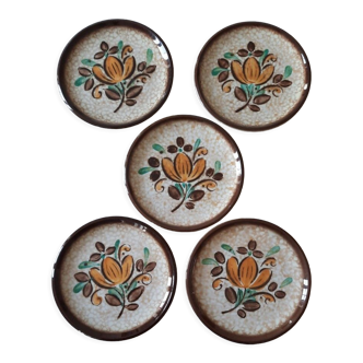 Set of 5 Villeroy & Boch dessert plates