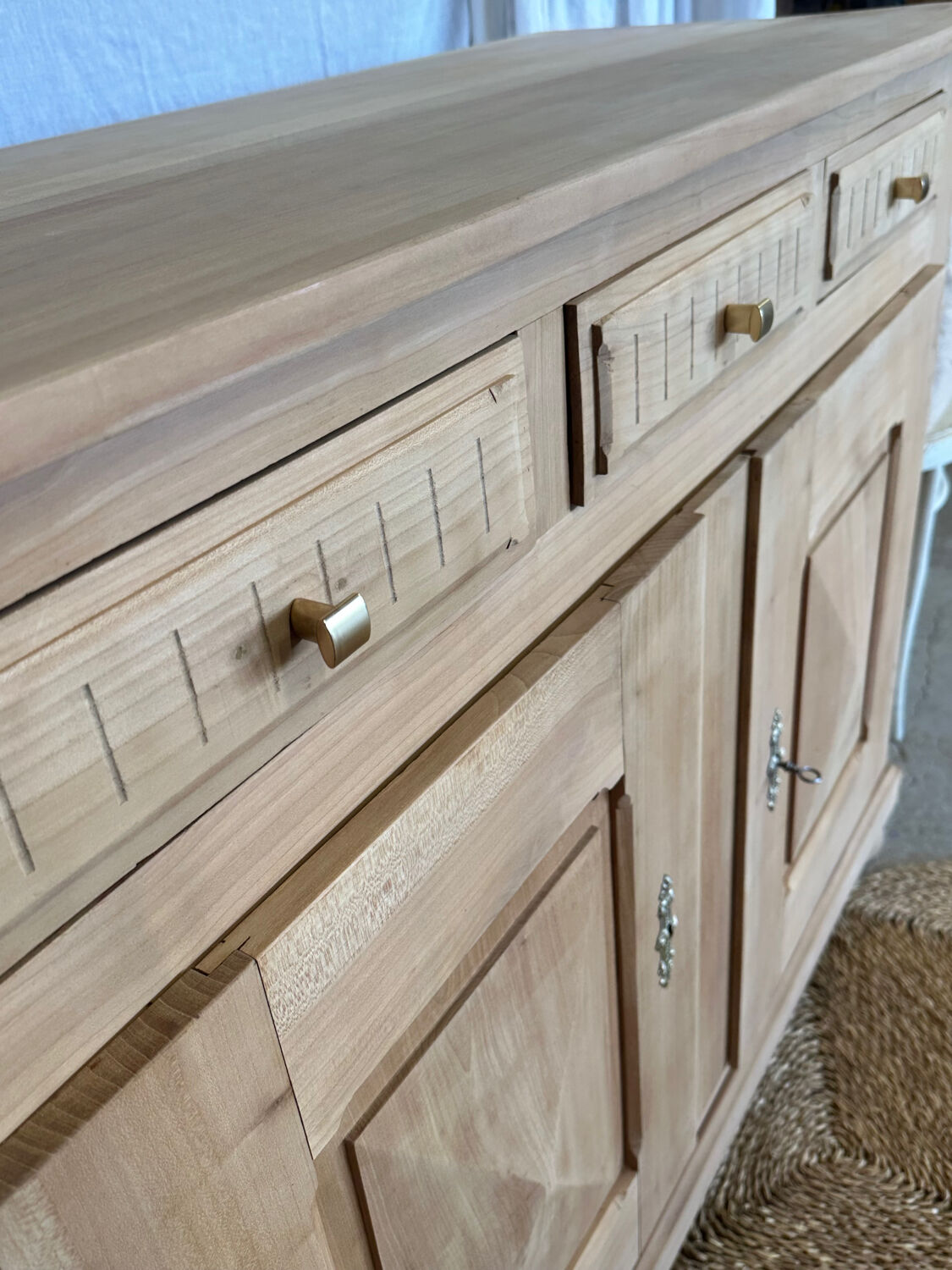Antique solid cherry wood furniture