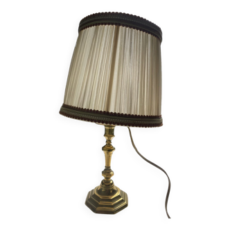 Brass bedside lamp