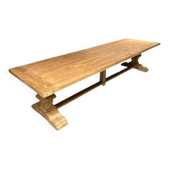 Table monastère Spirito en chêne massif - longueur 350 cm