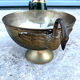 Swan Ice Bucket Brass French Vintage Footed Barware