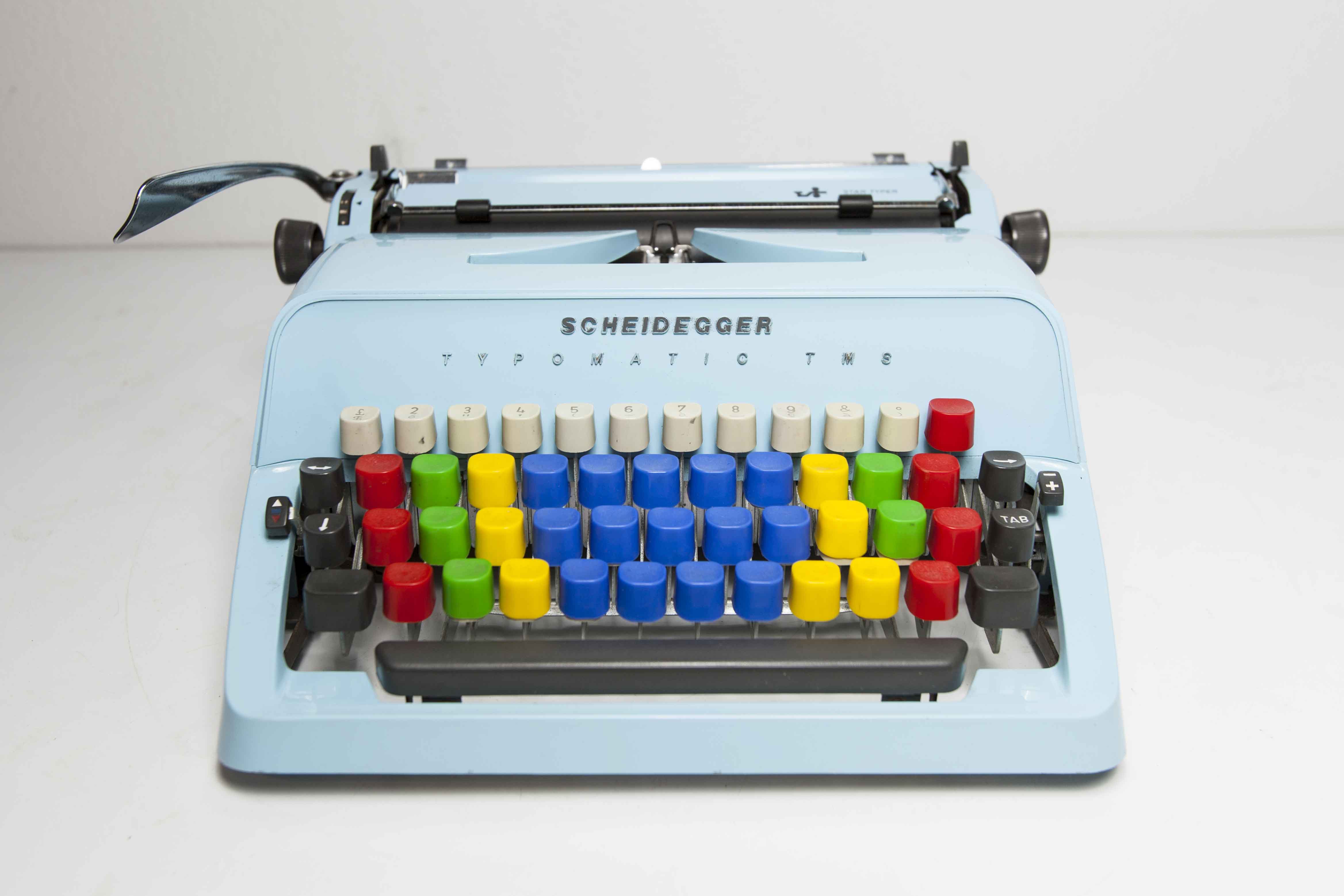 Revised Scheidegger typomatic tms typewriter and new ribbon