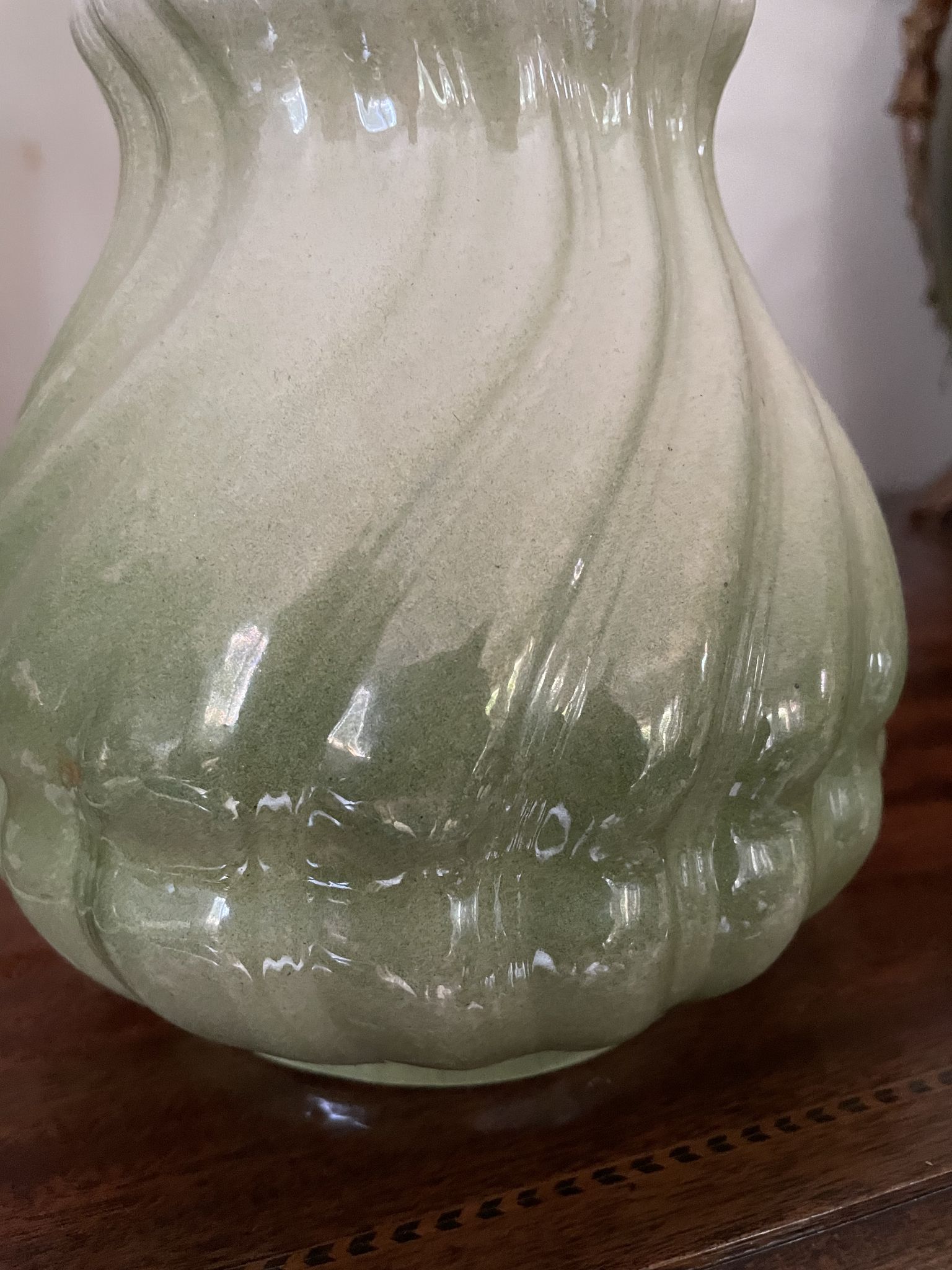 Pied de lampe en céramique italienne vintage
