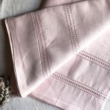 Old Sheet In Pure Washed Linen Tinted In Sweet Pink