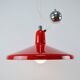 Vintage Red Meblo Manta Pendant Lamp