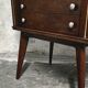 Empty silverware cabinet / vintage cutlery cabinet on tapered legs – year