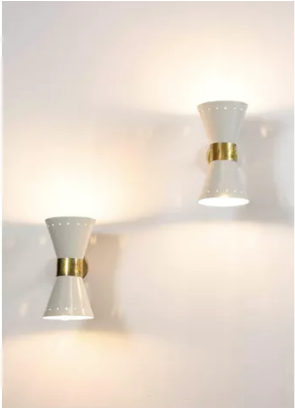 Wall lamps in the style of Italian creations of the 1950s