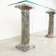 Vintage marble column console table Italy, 1960s