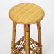 4 vintage rattan bar stools