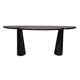 Console EROS, black Marquina marble, Angelo Mangiarotti for Skipper, 1970