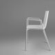 21th Century white design chair with armrests, Belgium