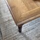 Grande table de ferme XL chêne « carrée » conférence 1950