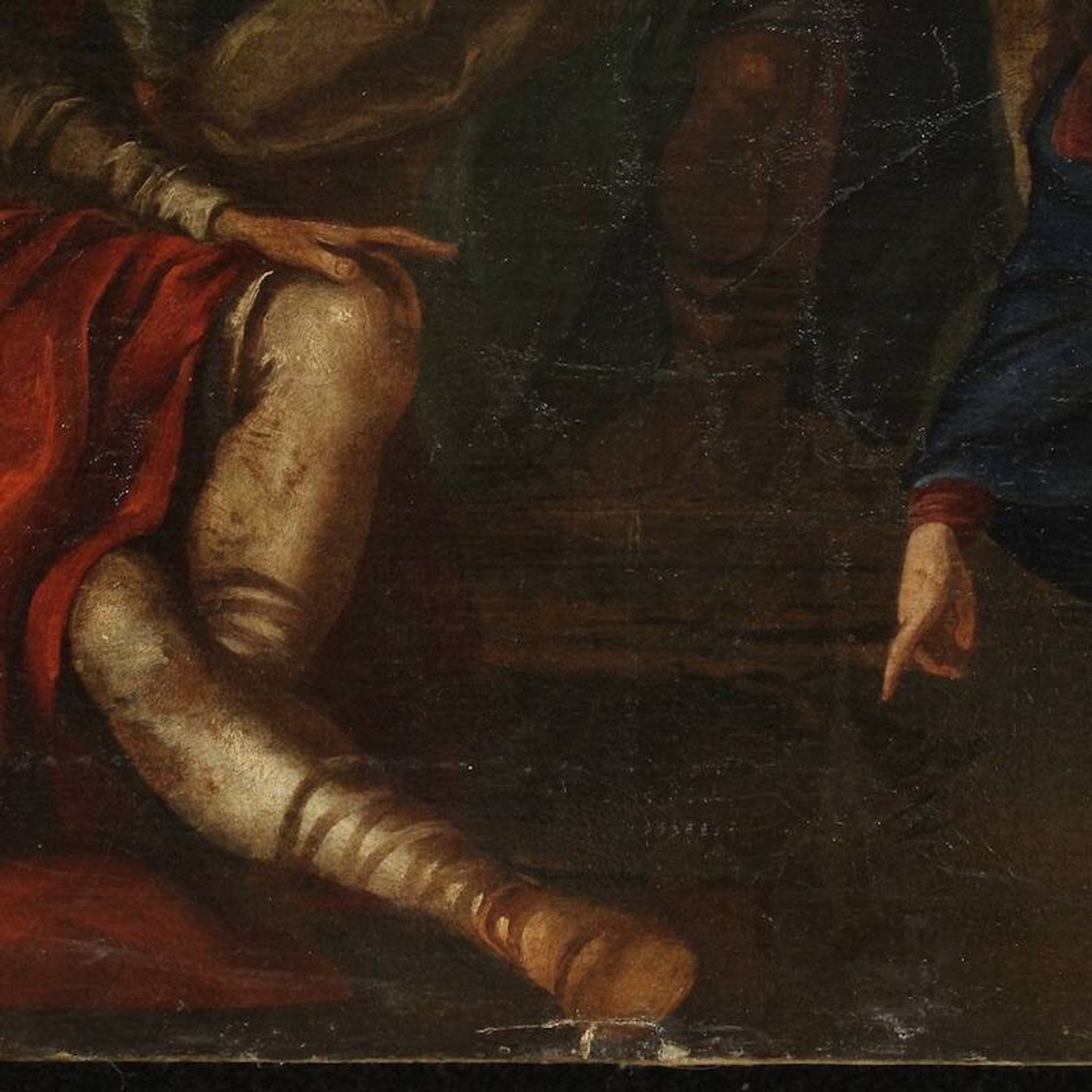 Great 16th-century Venetian painting, Christ and the Adulteress