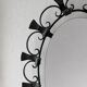 Hillebrand illuminated wall mirror wrought iron 1980s