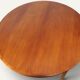 Table ronde de repas extensible danoise en teck – Années 1960