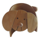 Vintage 80's wooden dog lamp, raison, france