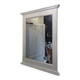 Solid wood frame white patinated