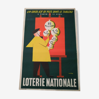 Former Gad National Lottery poster 1955