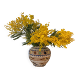 Aztec patterned vase