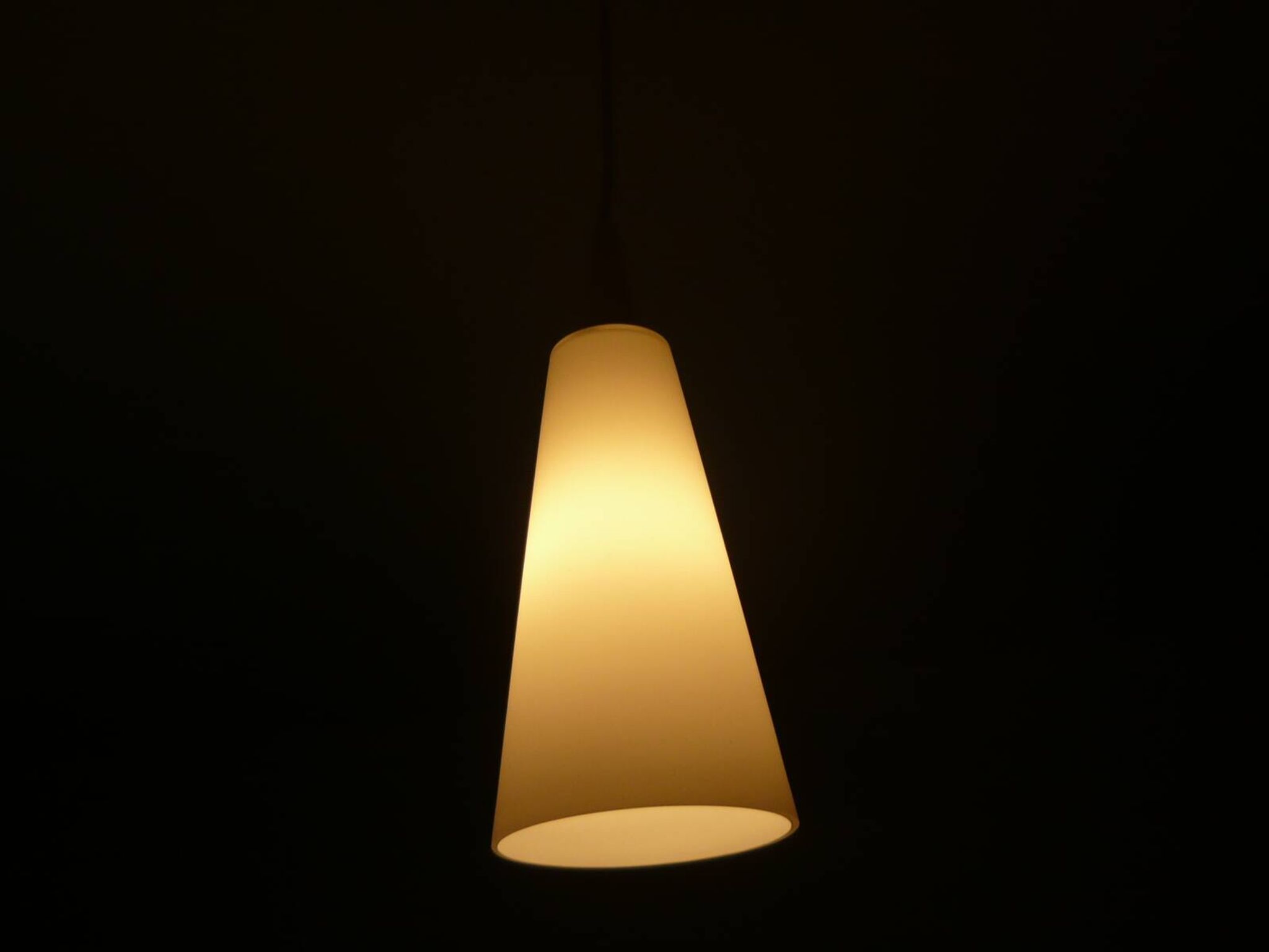Suspension scandinave opaline annees 60/70