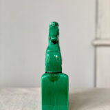Horse bookend in green ceramic
