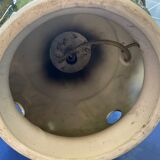 Floor lamp green ceramic double lighting vintage 1970