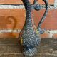 Old pitcher jug h. becquet black ceramic made in belgium wine