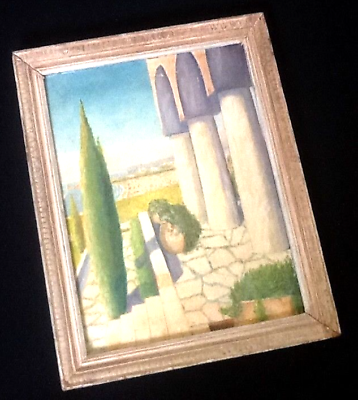 Painting on isorel  1940s