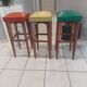 Suite of 3 bar stools Vintage Bistrot 1960s