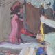 The Piano Player - Impressionist Oil Sketch