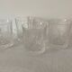 Set de 4 verres à Whisky en verre taillé 1970