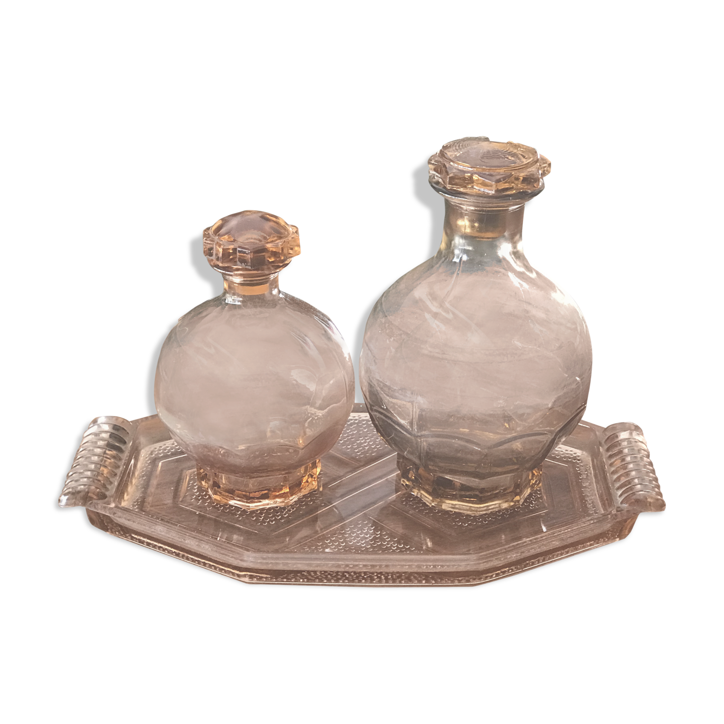 Ensemble vintage flacons rosé